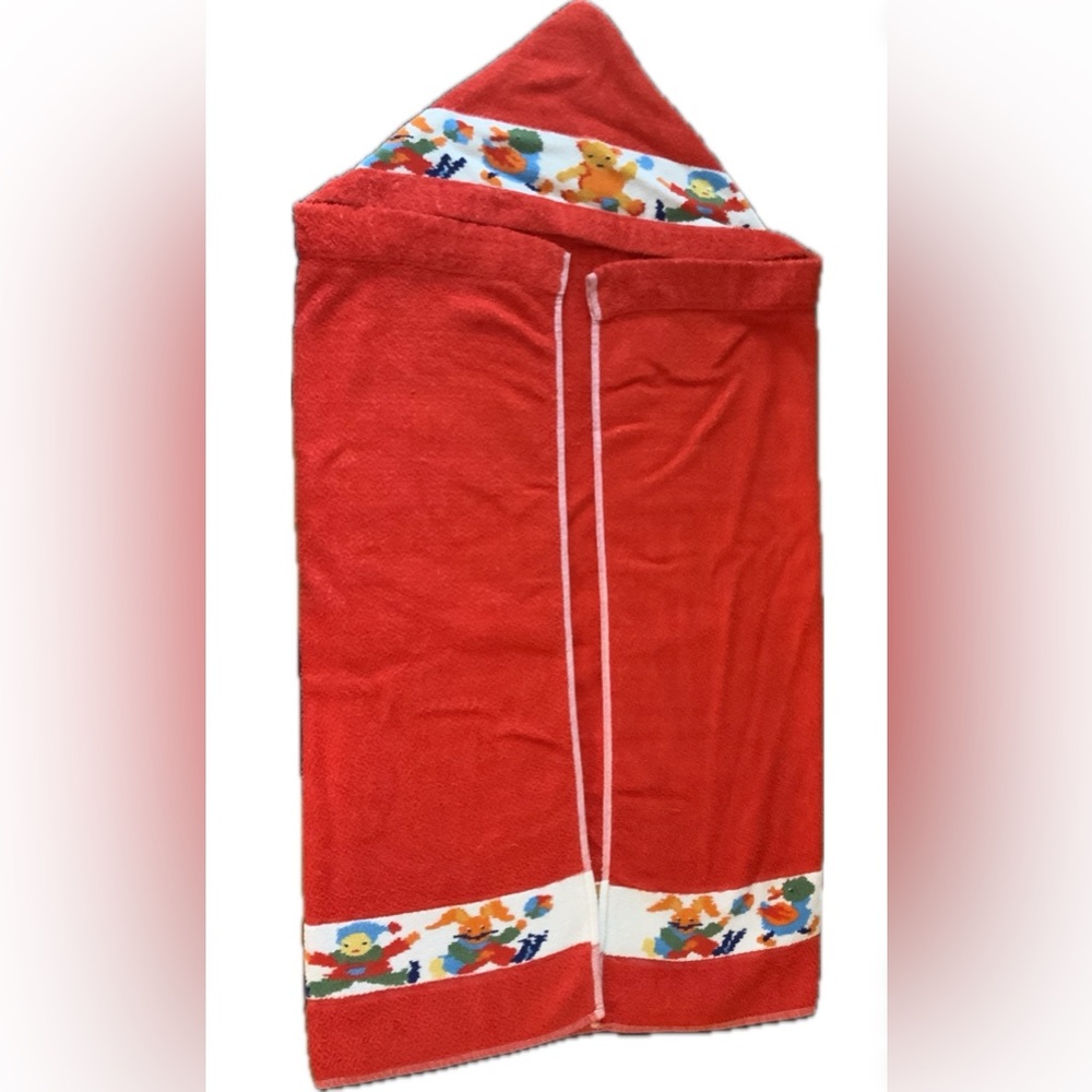 Vintage Child’s Red Beach/Bath Towel